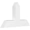 Ekena Millwork Portland Architectural Grade PVC Gable Bracket, 36"W x 22 1/2"H x 4"D x 6"F, 15/12 Pitch GBP036X23X0406POR00 - alternate 1